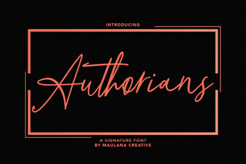 Authorians Signature Font