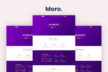 Moro - One Page Parallax