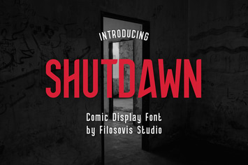 Shutdawn | Comic Display Font