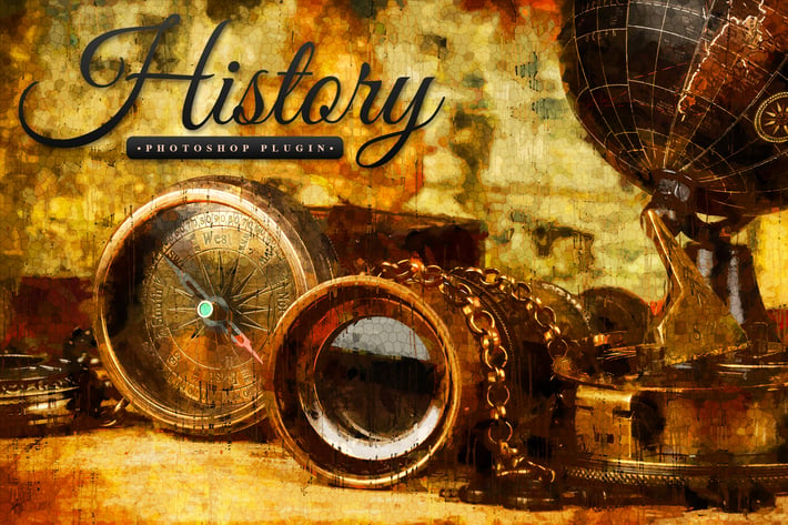 History - Realistic Painting Art Photoshop Plugin