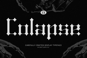 Colapse – Gothic Font