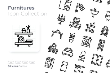 Furnitures Outline Icon