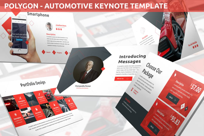 Polygon - Automotive Keynote Template
