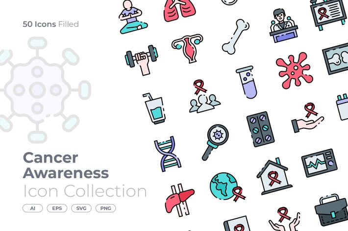 Cancer Awareness Filled Icon