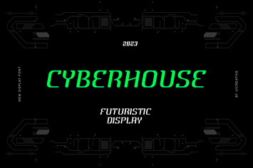 Cyberhouse Futuristic Display Font