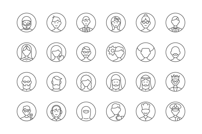 39 User Avatars Icons