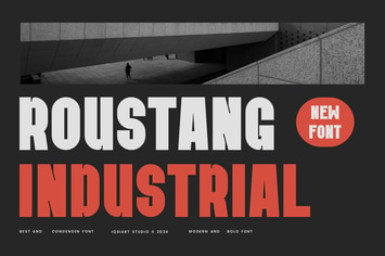 Roustang Industrial - Modern Minimal Font