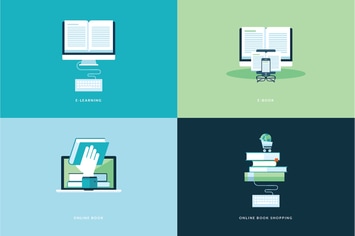 Set of Flat Design Concept Icons