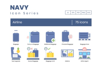 75 Airline Icons