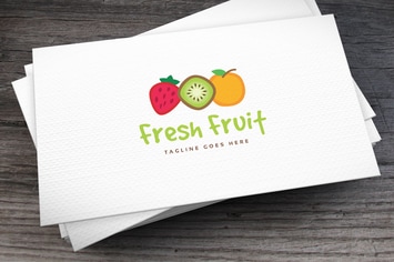 Fresh Fruit Logo Template