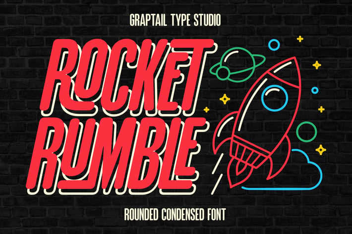 GTS Rocket Rumble - Retro Condensed