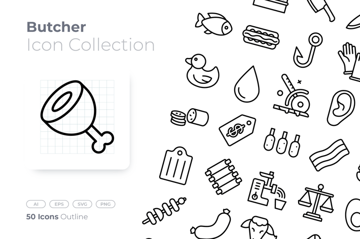 Butcher Outline Icon