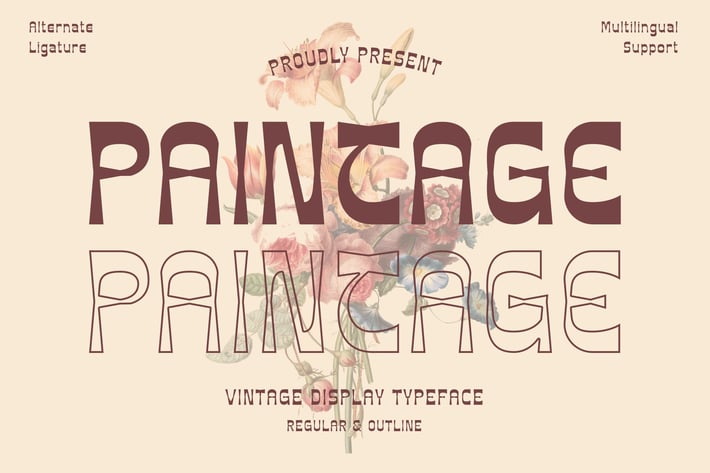 Paintage Paintage - Vintage Display Font