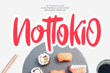Nottokio Quoteable Logo Font