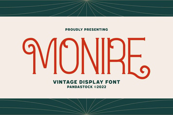 Monire - Creative Vintage Font