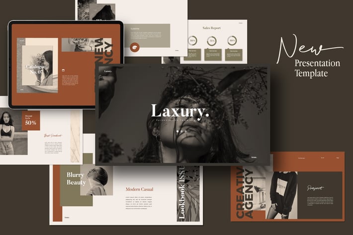 LAXURY - Lookbook Fashion Powerpoint Creative 