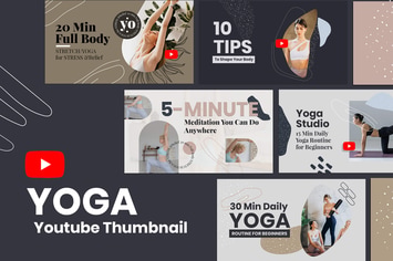 Yoga YouTube Thumbnail Template