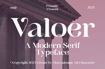 Valoer - A Modern Serif Font