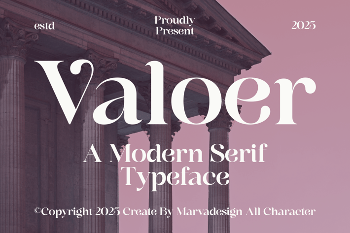 Valoer - A Modern Serif Font