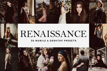50 Renaissance Lightroom Presets and LUTs