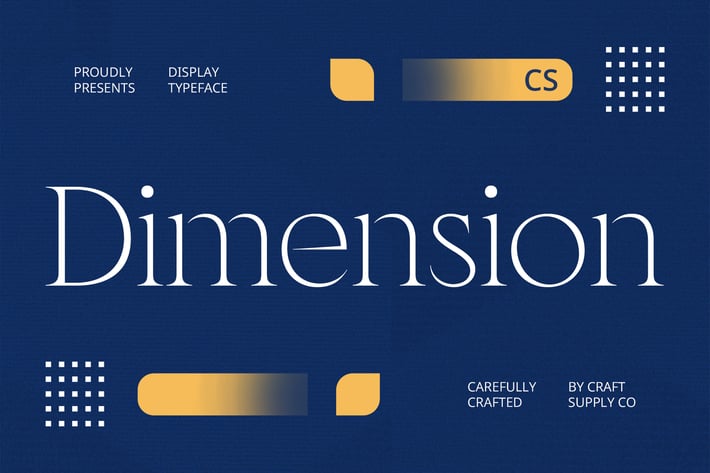 Dimension – Elegant Font