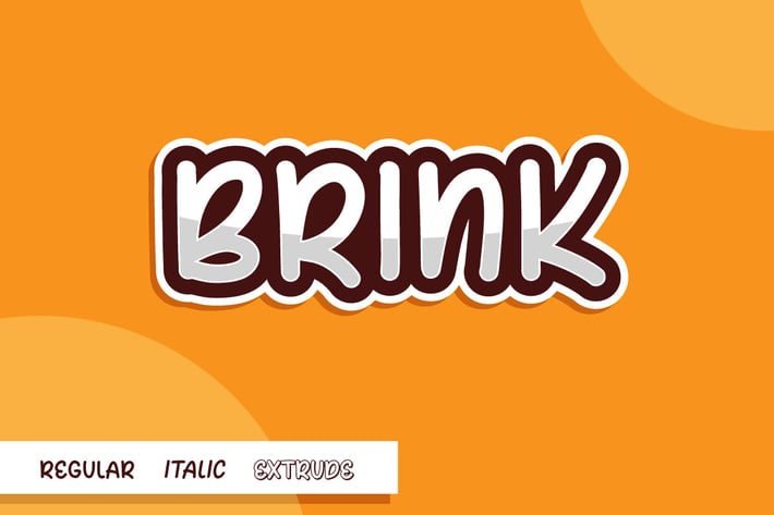 Brink - Funny Playful Comic Font