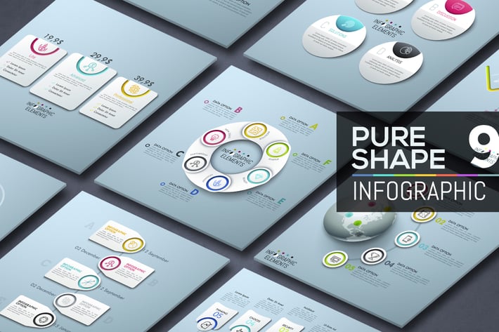 Pure Shape Infographic. Part 9