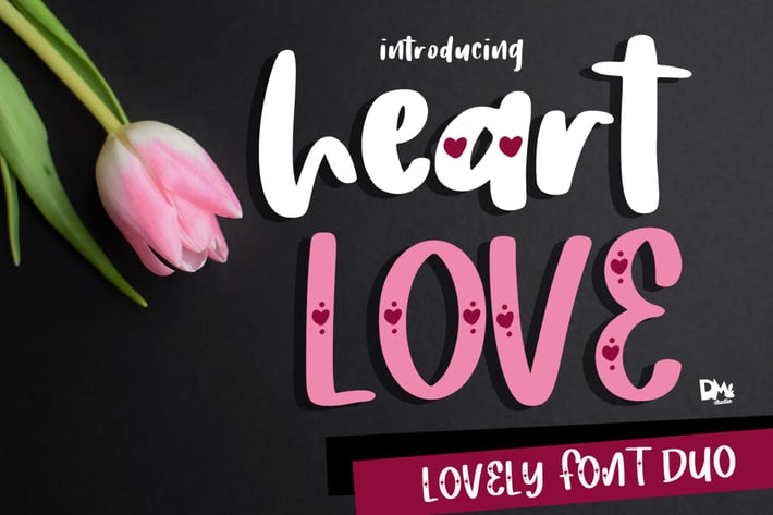 Heart Love - Crafty Lovely Font Duo 