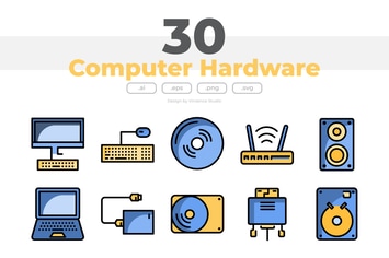 30 Computer Hardware Icons
