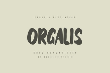 Orgalis - Bold Handwritten Font