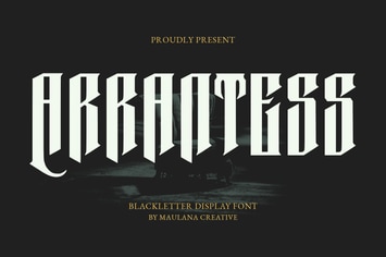 Arrantess Blackletter Display Font
