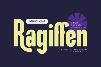 Ragiffen Modern Futuristic Sans Serif Font