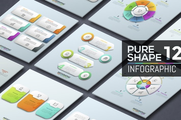 Pure Shape Infographic. Part 12