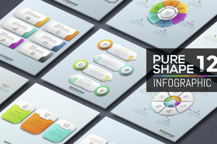 Pure Shape Infographic. Part 12