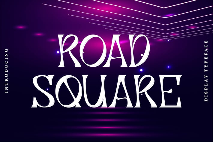 Roadsquare | Display Typeface Font