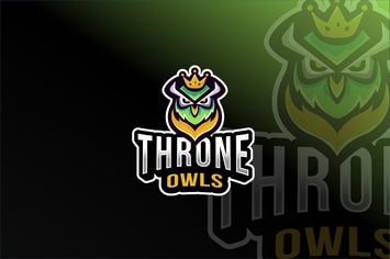 Throne Owls Esport Logo Template
