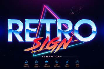 80's Retro Sign Creator
