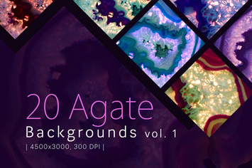 20 Agate Backgrounds vol. 1