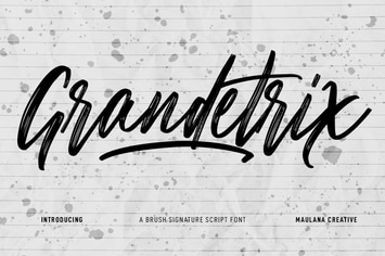 Grandetrix Brush Script Font