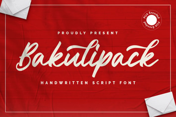 Bakulipack - Handwritten Script Font