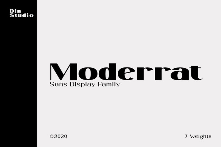 Moderrat - Modern Sans  Display 7 Font