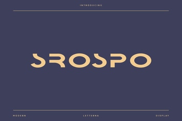 Srospo - Modern Futuristic Typeface
