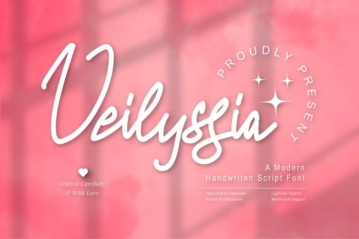 Veilyssia - Modern Script fonts