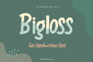 Bigloss Display Font