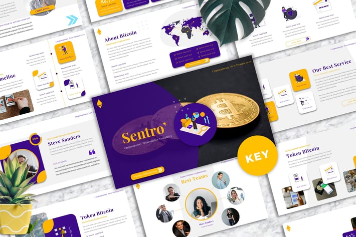 Sentro  - Cryptocurrency Keynote Templates