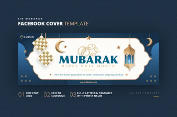 Eid Mubarak Facebook Cover