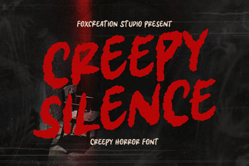 Creepy Silence - Creepy Horror Font