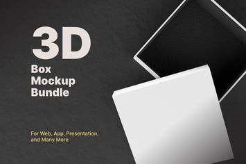 3D Box Mockup
