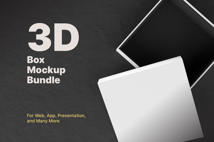 3D Box Mockup