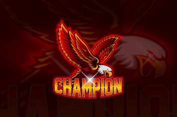 Eagle Champion - Mascot & Esport Logo